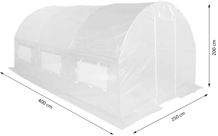 BESTENT Záhradný fóliovník 2,5x4m s UV filtrom PREMIUM