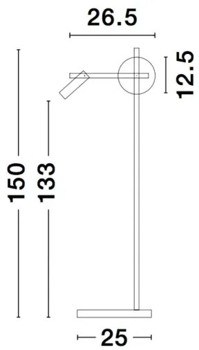 Moderná stojaca lampa Joline