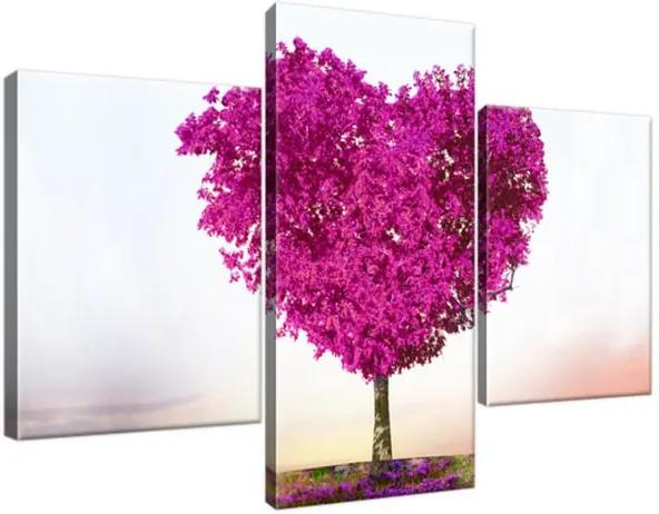 Obraz na plátne Ružový strom lásky 90x60cm 2503A_3B