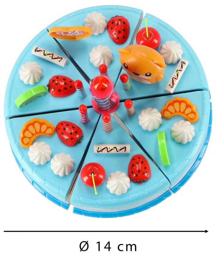 KIK Narodeninová torta 80 el. Modrá