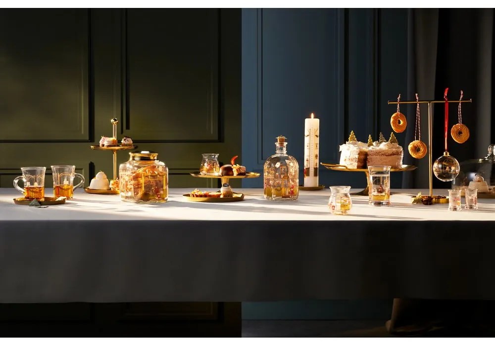 Sklenené svietniky s vianočným motívom v súprave 2 ks Holmegaard Christmas – Holmegaard