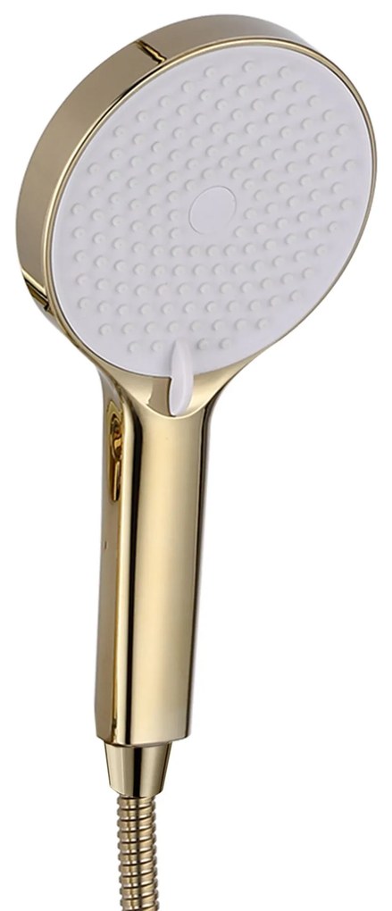 Rea Veneta, sprchová batéria s ručnou bodovou sprchovou súpravou, zlatá lesklá, REA-B6420