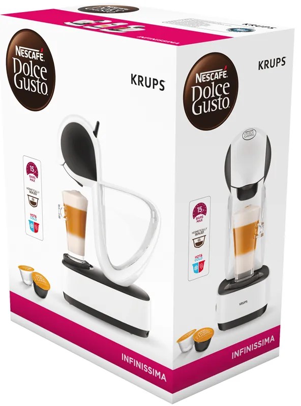 Kapsulový kávovar Krups Nescafé Dolce Gusto Infinissima KP170110 bielý