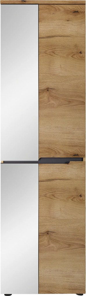 XXXLutz PREDSIEŇOVÁ SKRIŇA, grafitová, farba duba, 55/192/38 cm Xora - Skrine - 002737049205