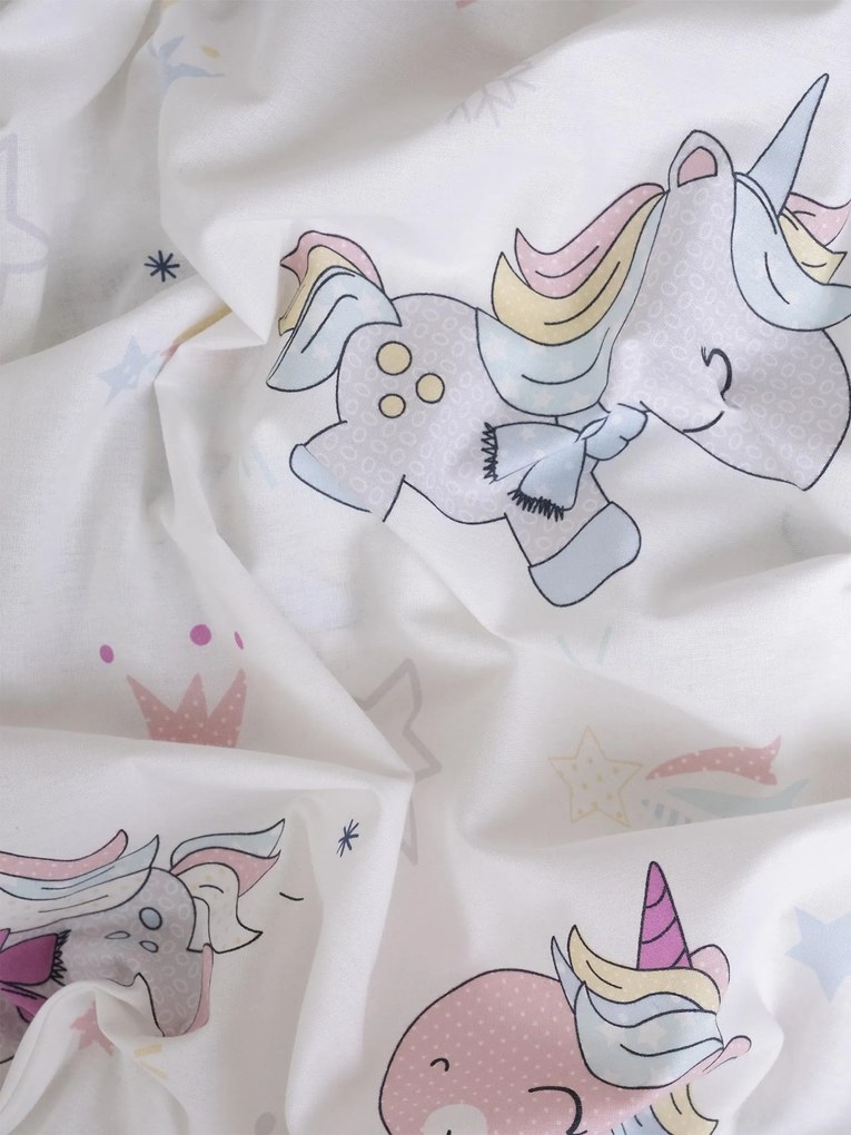 Bavlnená obliečka na vankúš Renforcé 50 × 70 cm - Kúzelné jednorožce