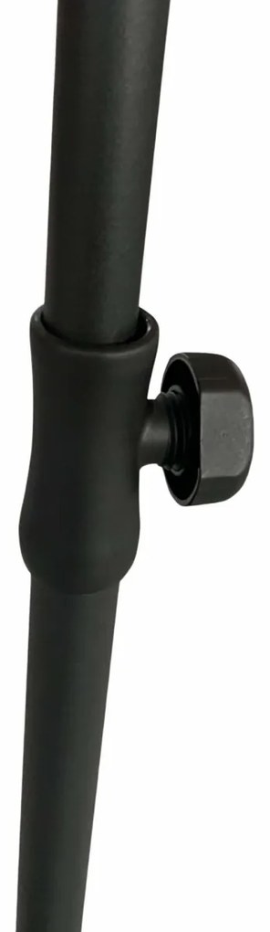 Záhradný slnečník FLOKS 200x125 cm svetlosivý