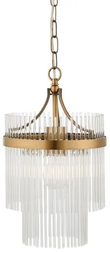 Endon 112572 - Luster na reťazi MARIETTA 1xE27/10W/230V mosadz/číre