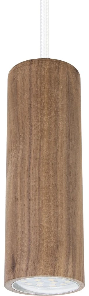 HELLUX Drevený luster MADERA 2 GU11 Orech biela 8520230