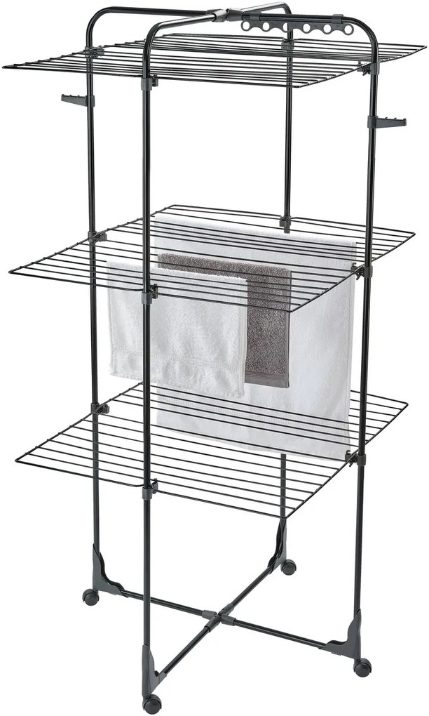 Leifheit Sušiak na bielizeň Classic Tower 340 Black, 34 m, L