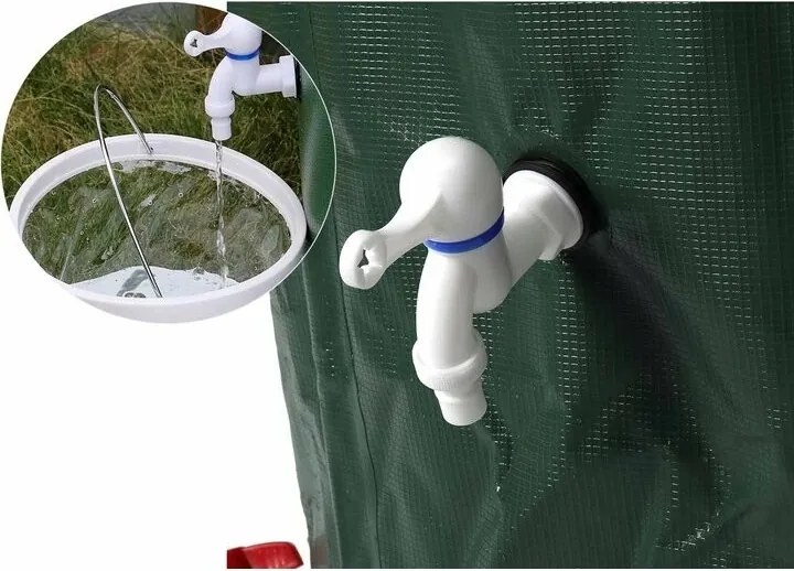 Skladací sud na vodu 1000 l, zelená, 1000 l