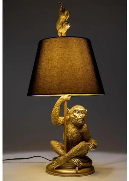 Animal Pole Dance stolná lampa čierno/zlatá 68 cm