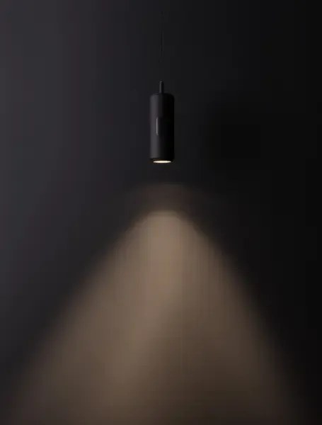 LED stmievateľný čierny moderný luster Holm