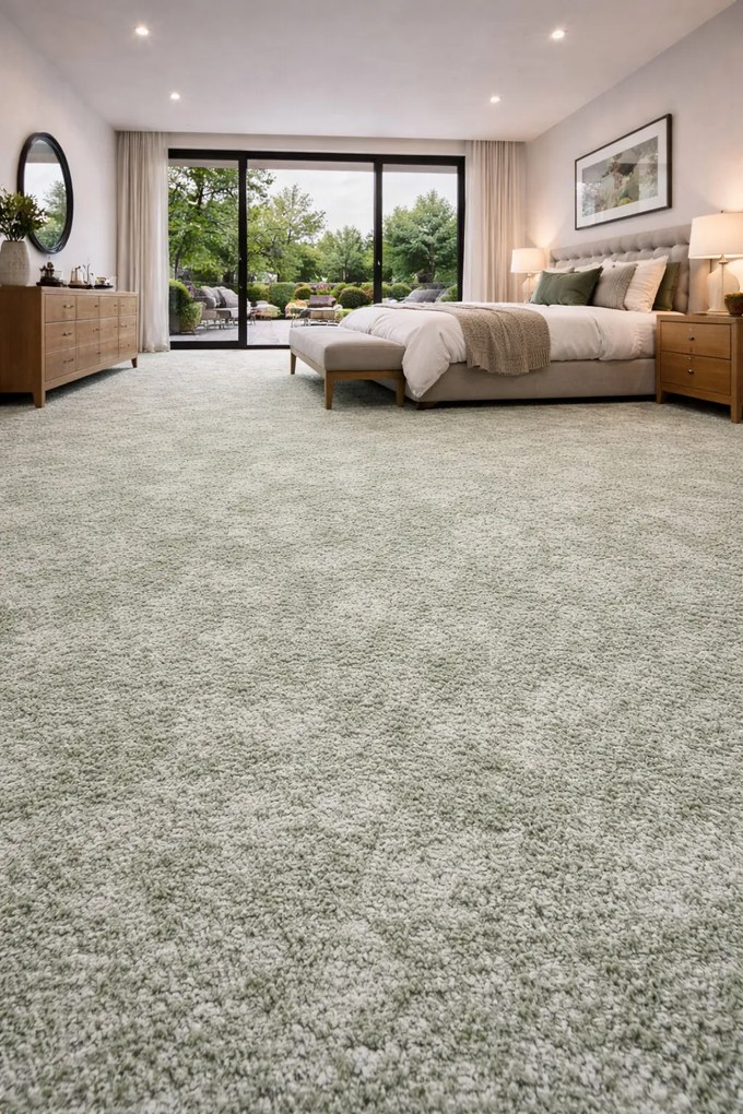 Metrážny koberec Milano 24 zelený, na mieru, šíře 4m, zelená, filc, detská izba, Spoltex