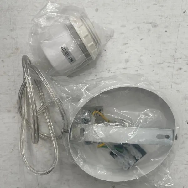 ONLI - Luster na lanku RICKY 1xE27/15W/230V pr. 40 cm biela