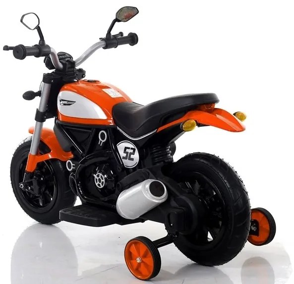LEAN TOYS ELEKTRICKÁ MOTORKA - QK307 - ORANŽOVÁ - MOTOR - 2x45W, BATÉRIE - 2x6V4,5Ah - 2022