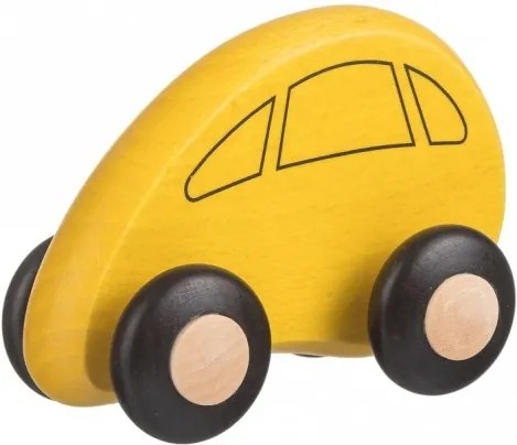ČistéDrevo Drevené autíčko žlté