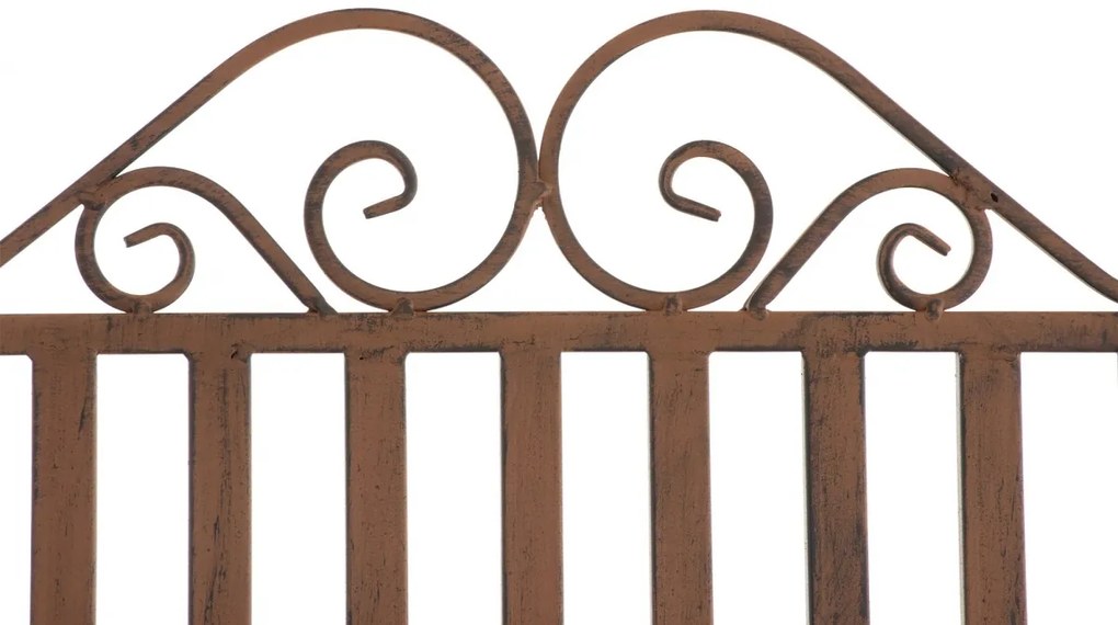 Kovové hojdacie kreslo Smile - Hnedá antik