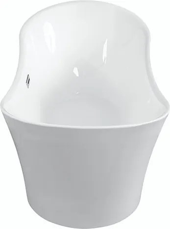Besco Akrylátová voľne stojaca vaňa Amber 170x80 BESCO-Typ výpuste: Click-Clack s prepadom, chróm, BESCO-Rozmery: 170x80, BESCO-Farba: Biela
