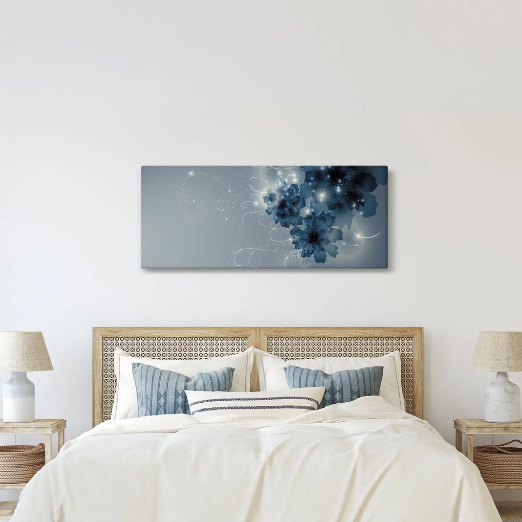 Obraz - Nežné kvety (120x50 cm)