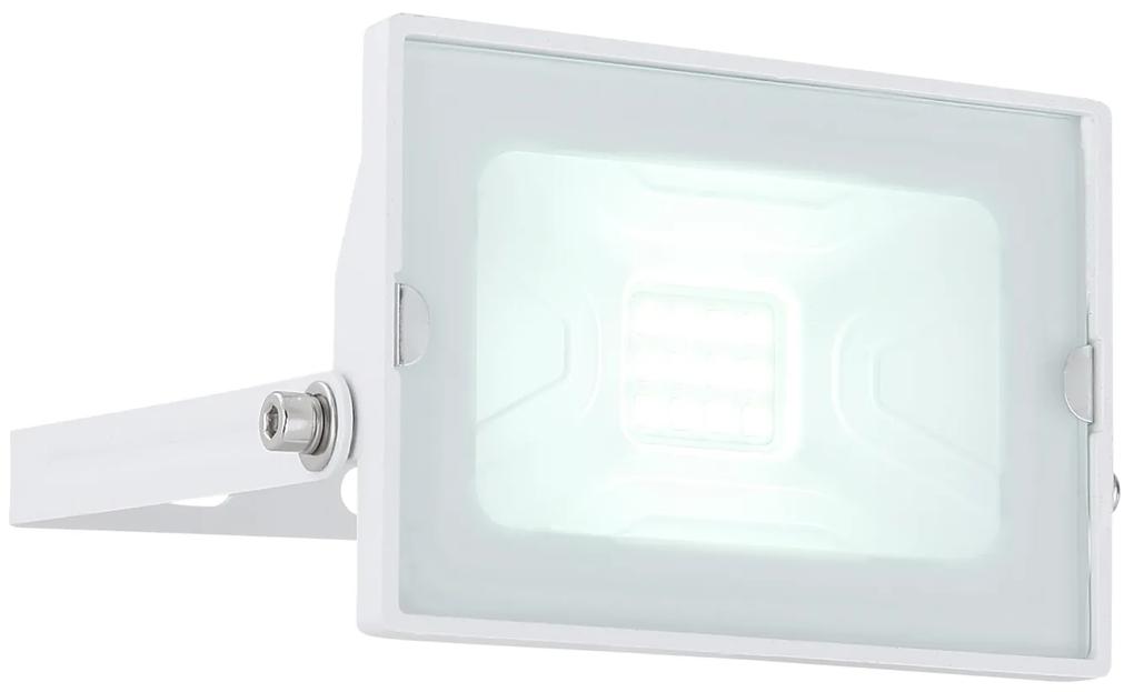 GLOBO Vonkajší LED nástenný reflektor HELGA, 10W, studená biela, biely, IP65
