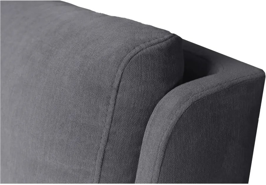 Sivá dvojlôžková posteľ Mazzini Beds Vicky, 180 x 200 cm