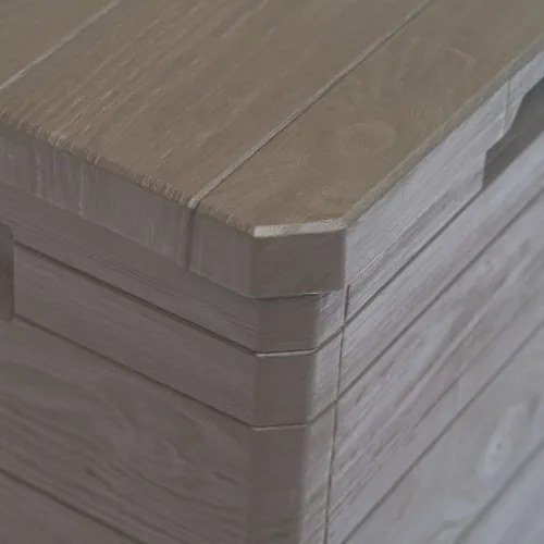 vidaXL Záhradný úložný box hnedý 90 l-