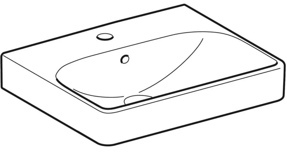 Geberit Smyle Square - Malé umývadlo 500.256.01.1
