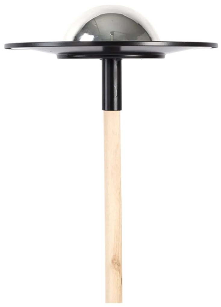 Zapichovacie napájadlo pre vtáky Globe, 116,5x26,5 cm, kov, čierna