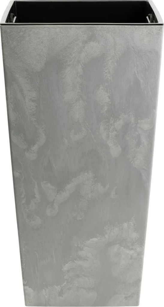 PLASTOVÝ KVETINÁČ PORTO 75X39,5X39,5 CM IMITÁCIA BETÓNU SIVÁ