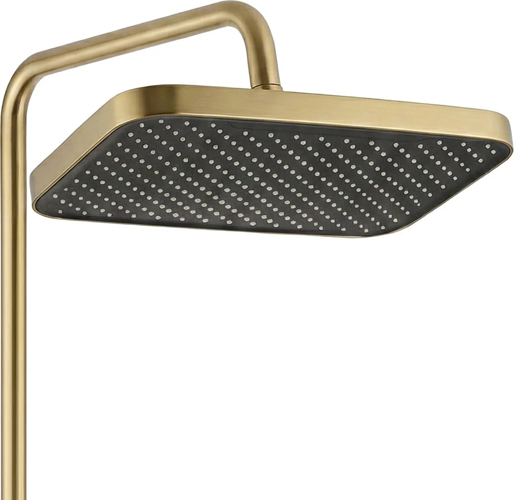 Rea Arlo, sprchový set s vaňovou výlevkou, zlatá matná, REA-P7441
