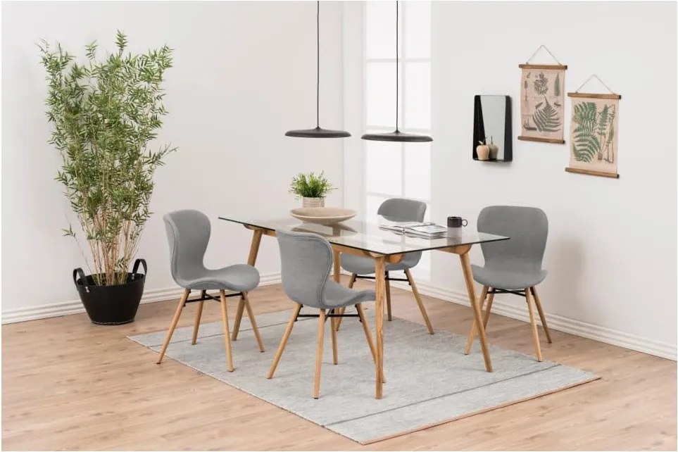 Sada 2 svetlosivých jedálenských stoličiek Actona Batilda