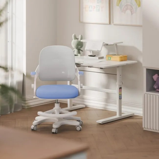 Detská otočná stolička Mark Adler Junior 4.3 modrá / sivá