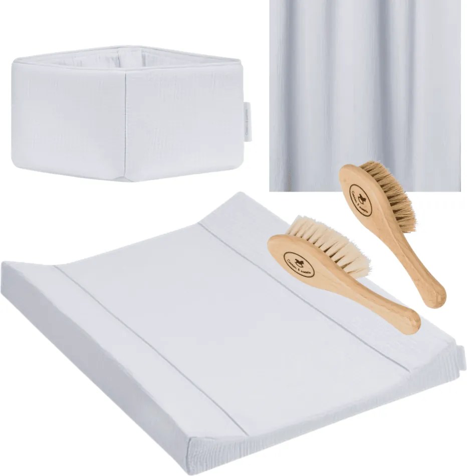 Ošetrujúca sada s prebaľovacím pultom modrá