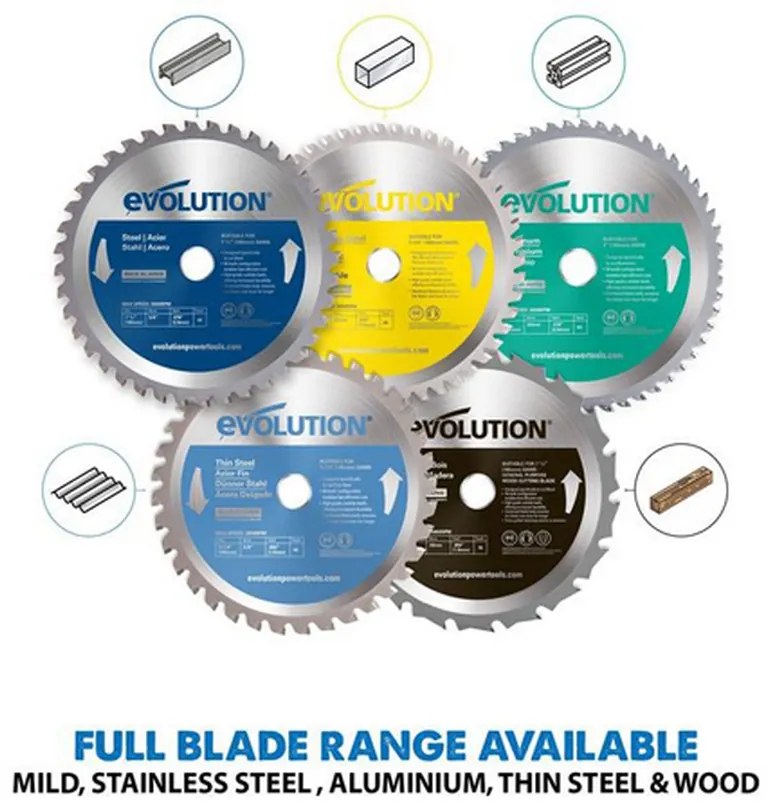 Okružná píla EVO S185CCSL 1600W s kotúčom na oceľ EV000181.S