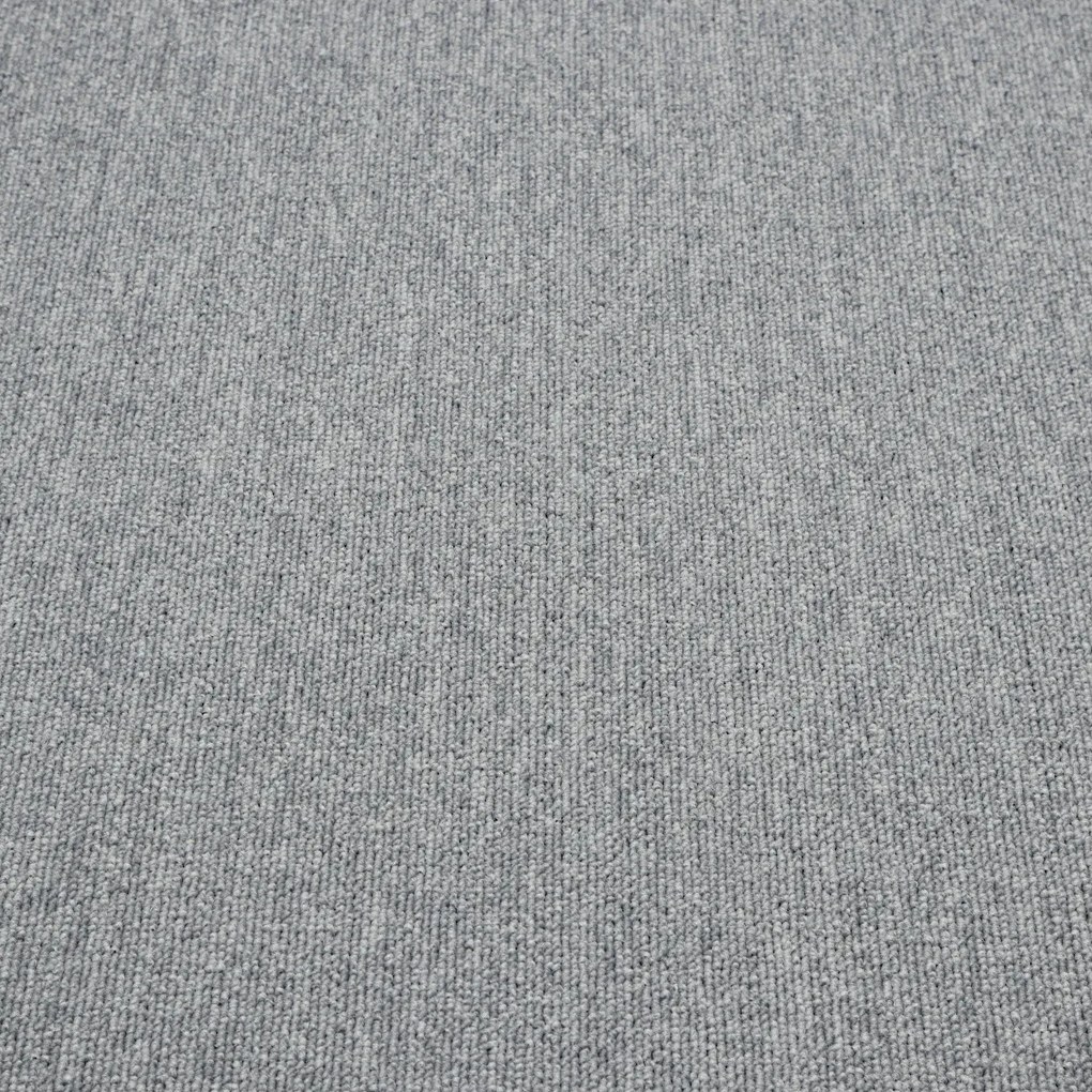 ITC, Metrážny koberec e-blitz 90, na mieru, šíře 4m, šedá, ab (mriežka), chodba / predsieň