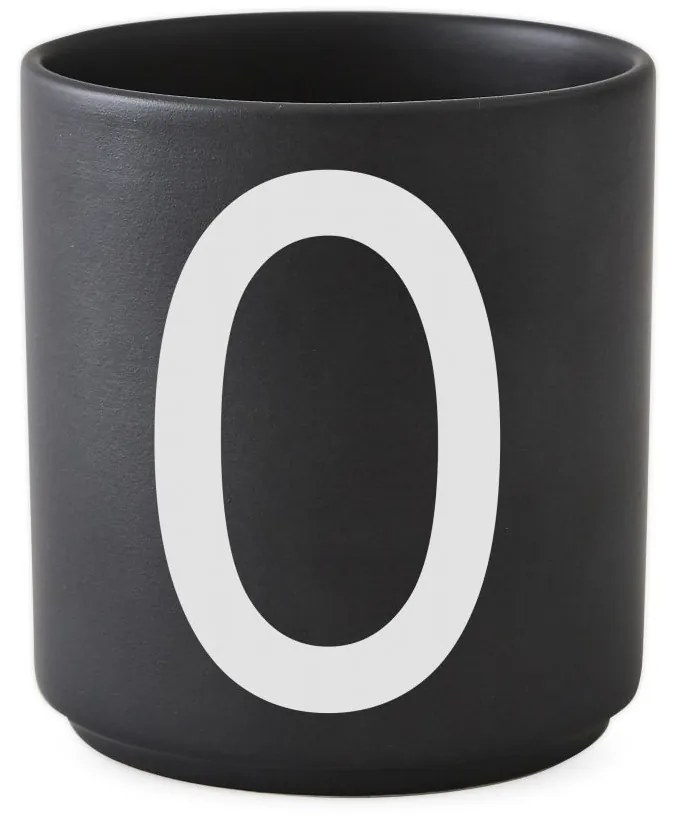 DESIGN LETTERS Porcelánový hrnček/dózička Letters Black 300 ml W