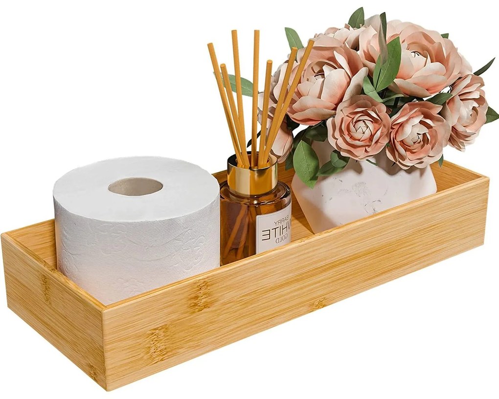 Tutumi Tutumi, bambusová kúpeľňová prenosná polička 322737, hnedá, HOM-07012