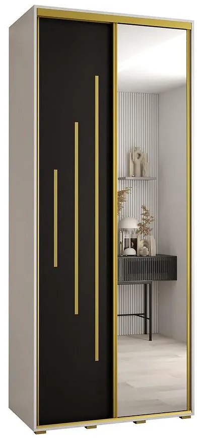 Skriňa 45 Canaris 13 100 biela/čierna/gold