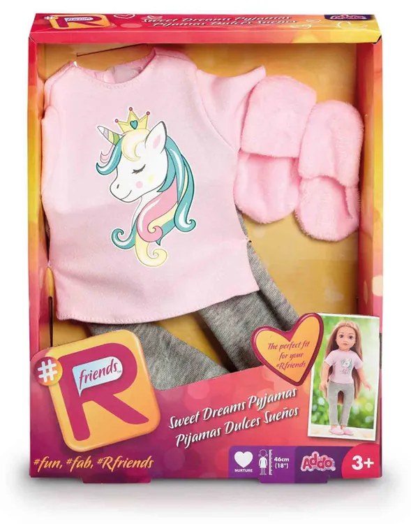Addo Oblečenie pre bábiky Pyžamo Sweet dreams, ružová