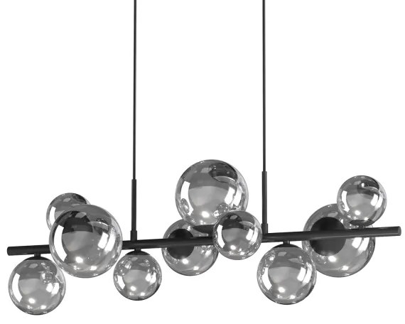 ONLI - Luster na lanku PALOMA 10xG9/3W/230V čierna/dymová