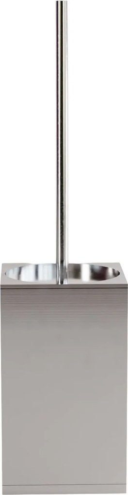 Rea Til, kovový stojan na WC s kefou, brúsená oceľ, REA-88096