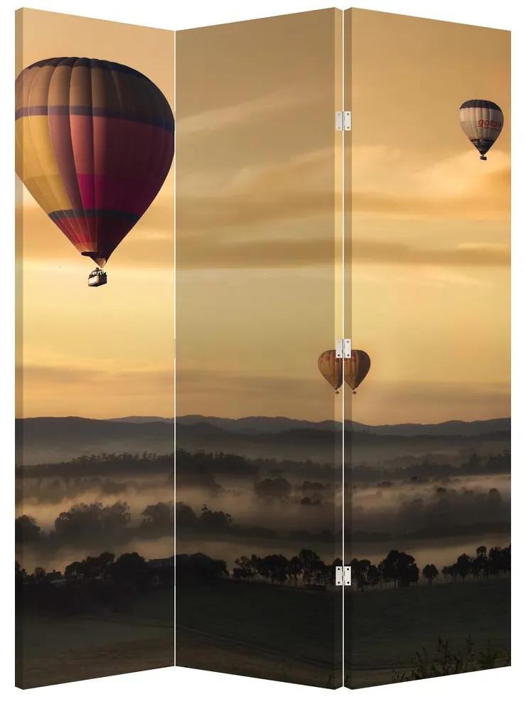 Paraván - Lietajúce balóny (126x170 cm)
