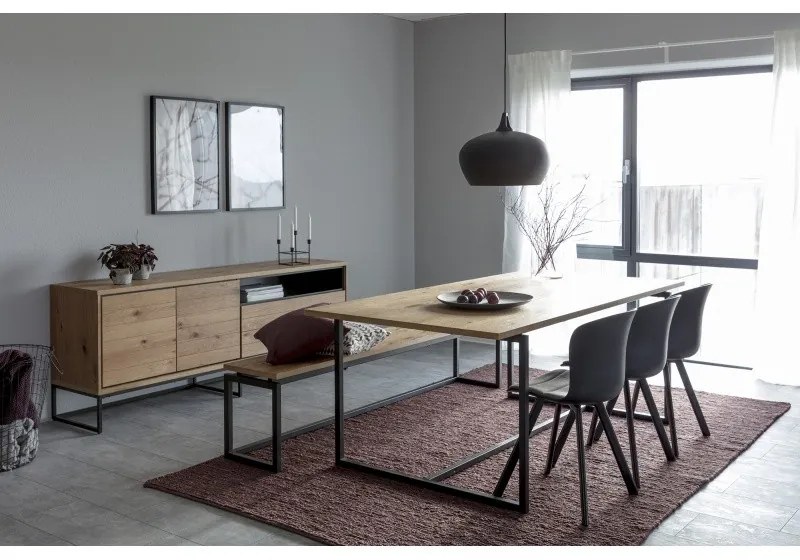 Komoda Dalarna II 198 cm industriálny dub