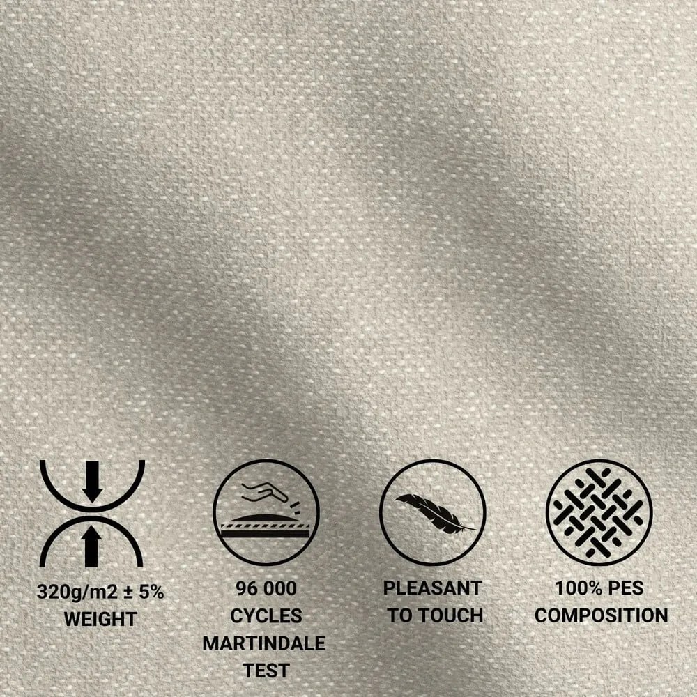 Béžová boxspring posteľ s úložným priestorom 160x200 cm Blend – Maison de Rêve