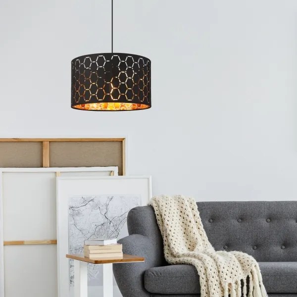 Luster na lane ULLE 1xE27/15W/230V čierny