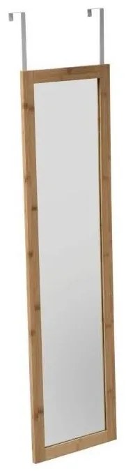 5five - Závesné zrkadlo na dvere DOOR 110x30 cm bambus