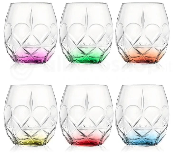 RCR ALKEMIST COLOR POHÁR 380ML SADA 6 KS