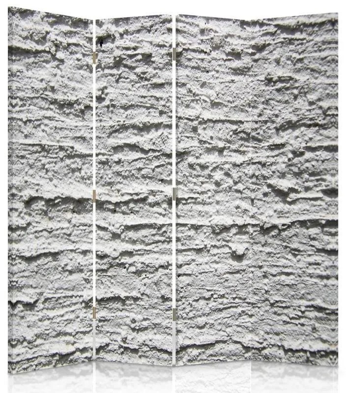 Gario Paraván Sivá omietka Rozmery: 110 x 170 cm, Prevedenie: Otočný paraván 360°