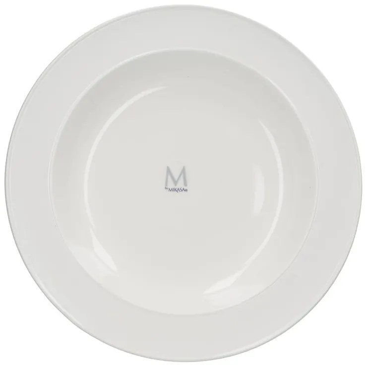 Biely porcelánový hlboký tanier Mikasa Ridget, ø 30 cm