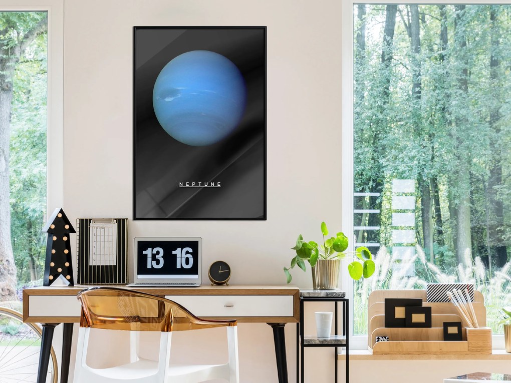 Artgeist Plagát - Neptune [Poster] Veľkosť: 20x30, Verzia: Zlatý rám s passe-partout